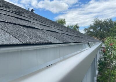 Gutters clean and free of leaf clogs