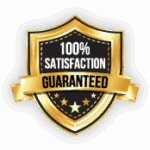 badge of 100% satisfaction guaranteed for building construction services