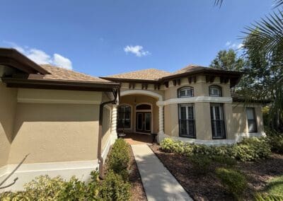 recent seamless aluminum gutter installation in brandon