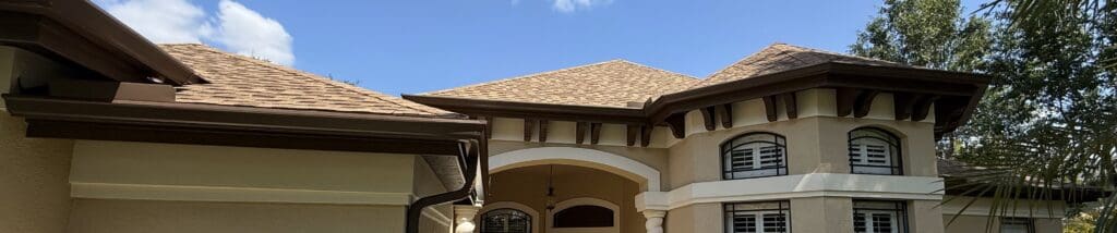 recent seamless aluminum gutter installation in brandon