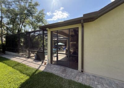 recent seamless aluminum gutter installation in brandon